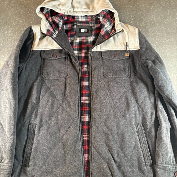 Rip Curl Men's Jacket - Fleexe with Hood & Flannel Lining - Picture 1 of 13